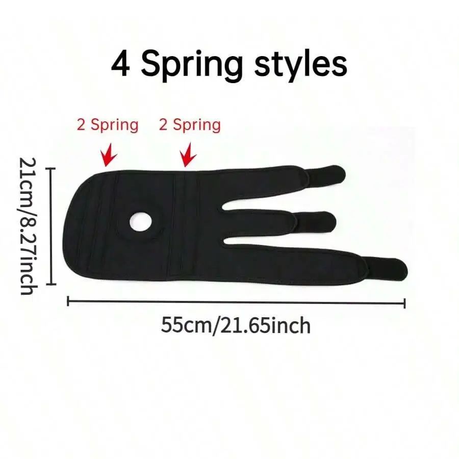 Black Knee Support Brace – Compression Sleeve for Pain Relief, Joint Stability & Workout Support