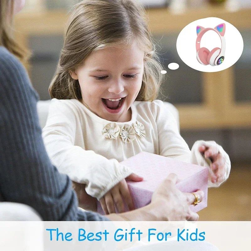 BunnyBeats™ Wireless Luminous Rabbit Ear Headphones – Cute Style, Big Sound, Total Fun!