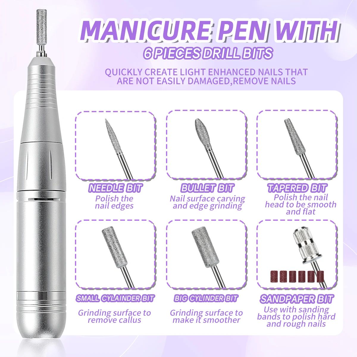 Electric Nail Grinder – Safe & Smooth Nail Shaping for Hands & Feet