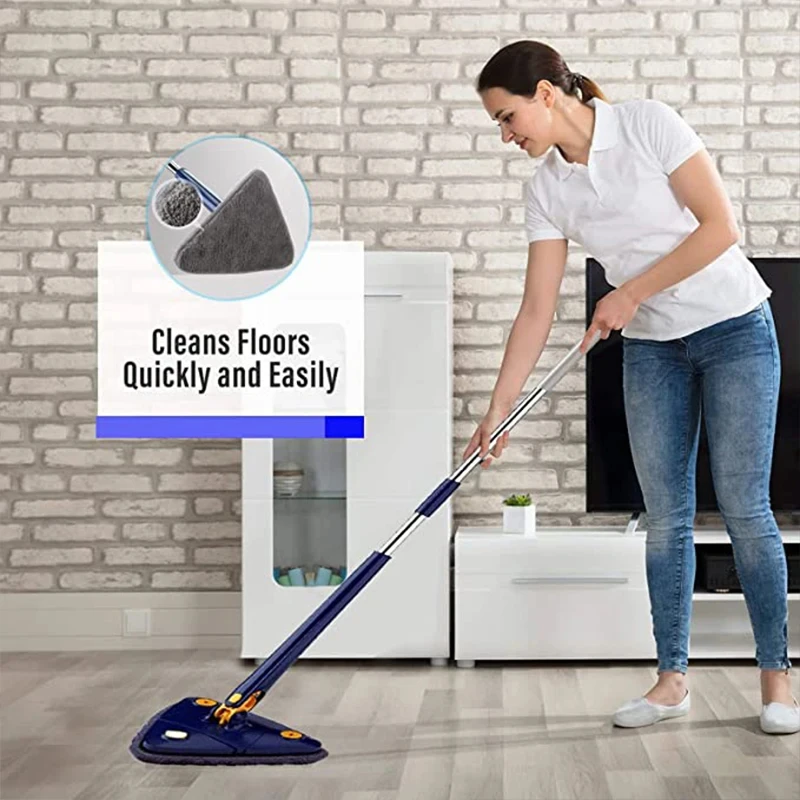 360° Spin Mop – Effortless Floor Cleaning with Self-Wringing System