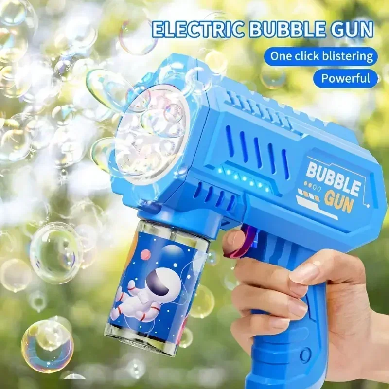 48-Hole Rocket Bubble Gun – Giant Streams of Bubbles & Nonstop Fun!