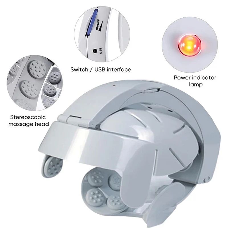 Electric Head Massager – 12-Claw Vibration Scalp Relaxer for Stress Relief