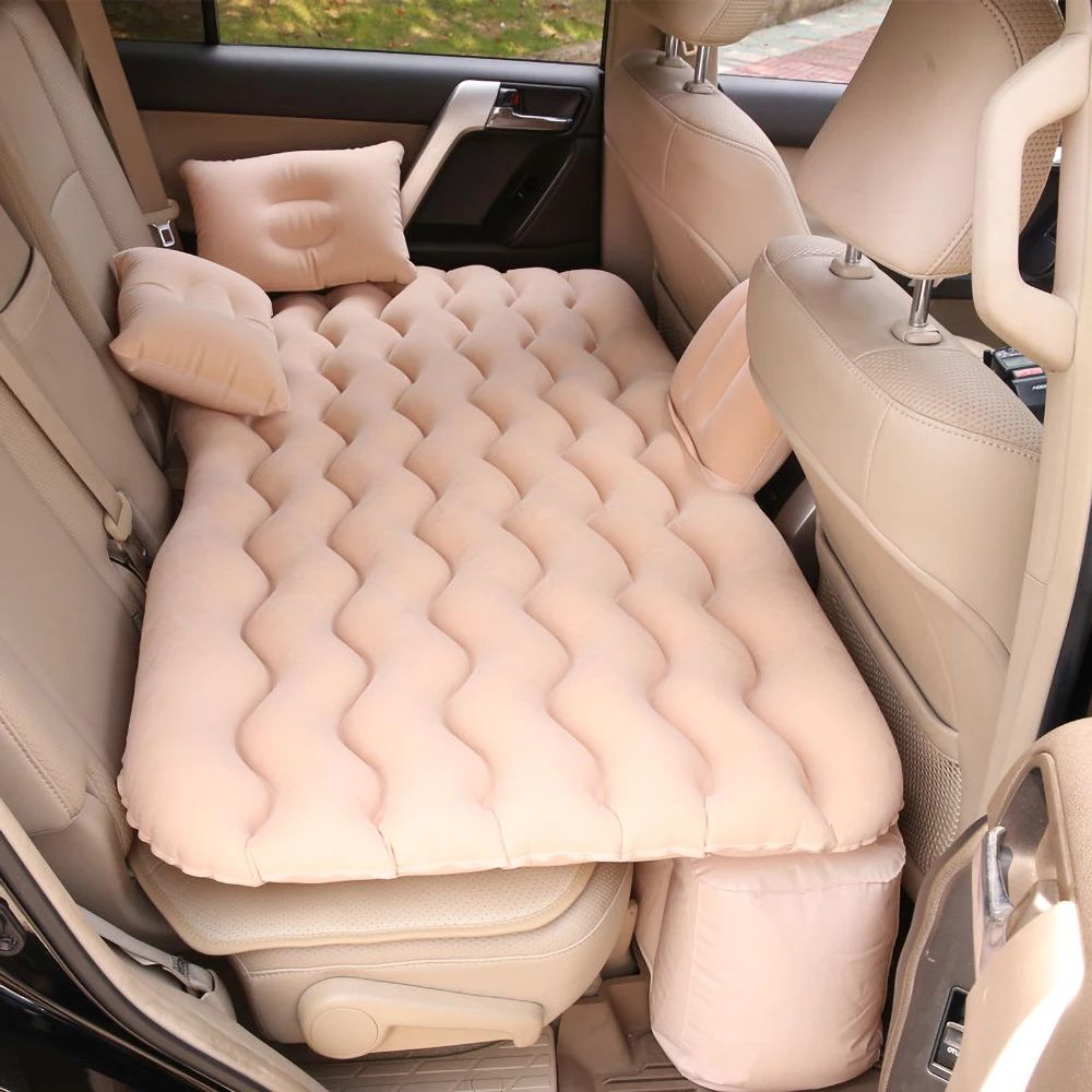 Inflatable Car Bed Air Mattress – Travel Comfort Sleeping Mat for Back Seat & Camping