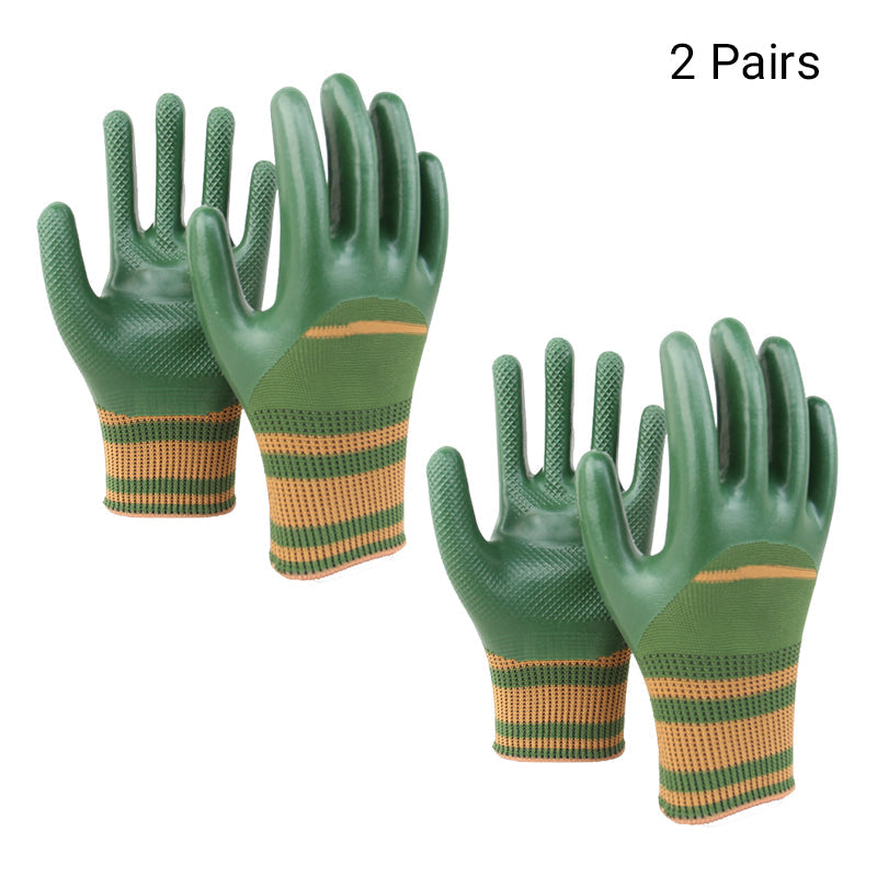 Rubber Coated Work Gloves with Knit Wrist Cuff