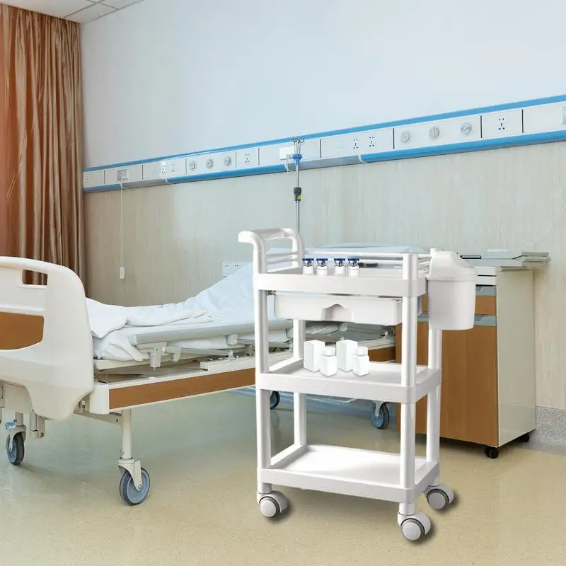 3-Tier Rolling Storage Trolley – Mobile Organizer for Home & Office