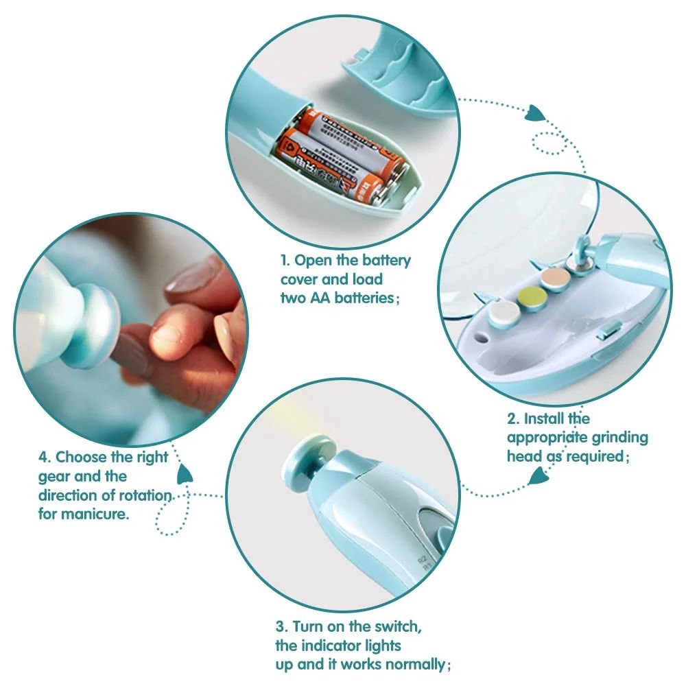 Electric Baby Nail Trimmer – Safe & Silent Nail Care for Infants