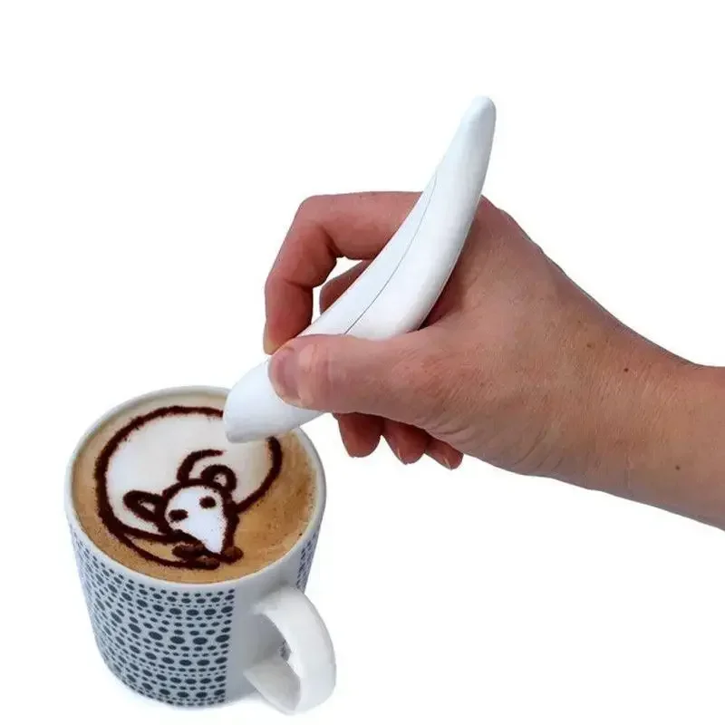 Electronic Latte Art Pen – Draw Designs on Coffee, Cakes & More