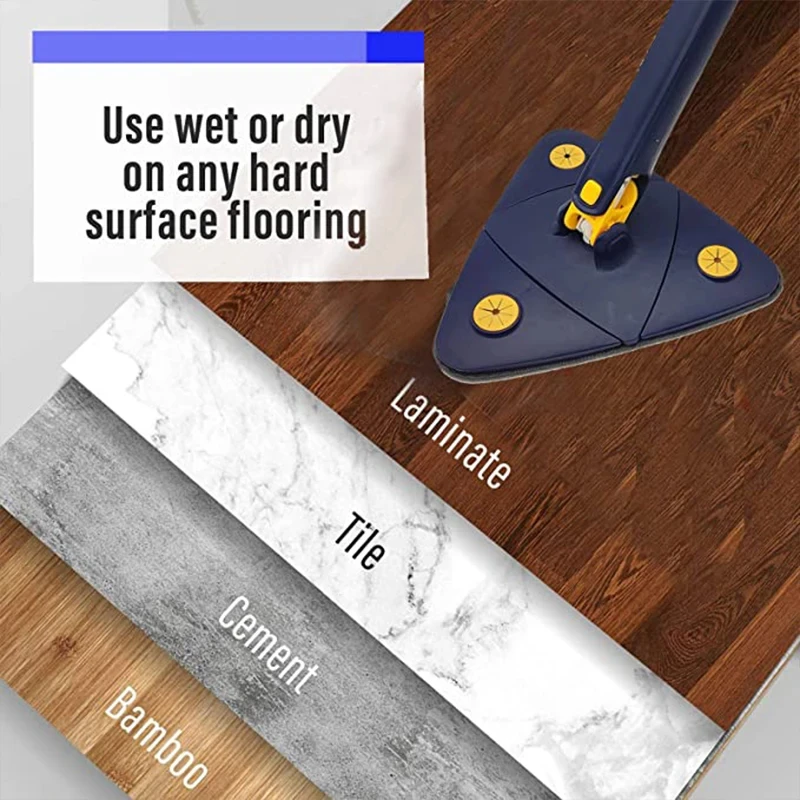 360° Spin Mop – Effortless Floor Cleaning with Self-Wringing System