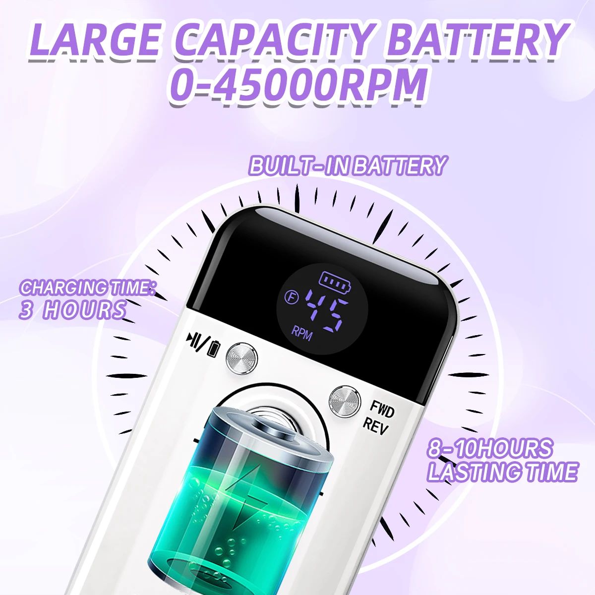 Electric Nail Grinder – Safe & Smooth Nail Shaping for Hands & Feet