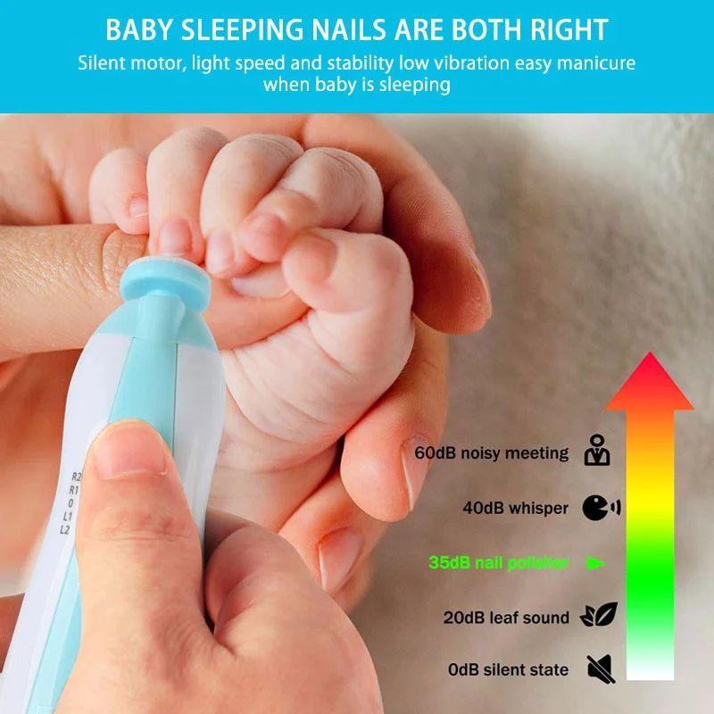 Electric Baby Nail Trimmer – Safe & Silent Nail Care for Infants