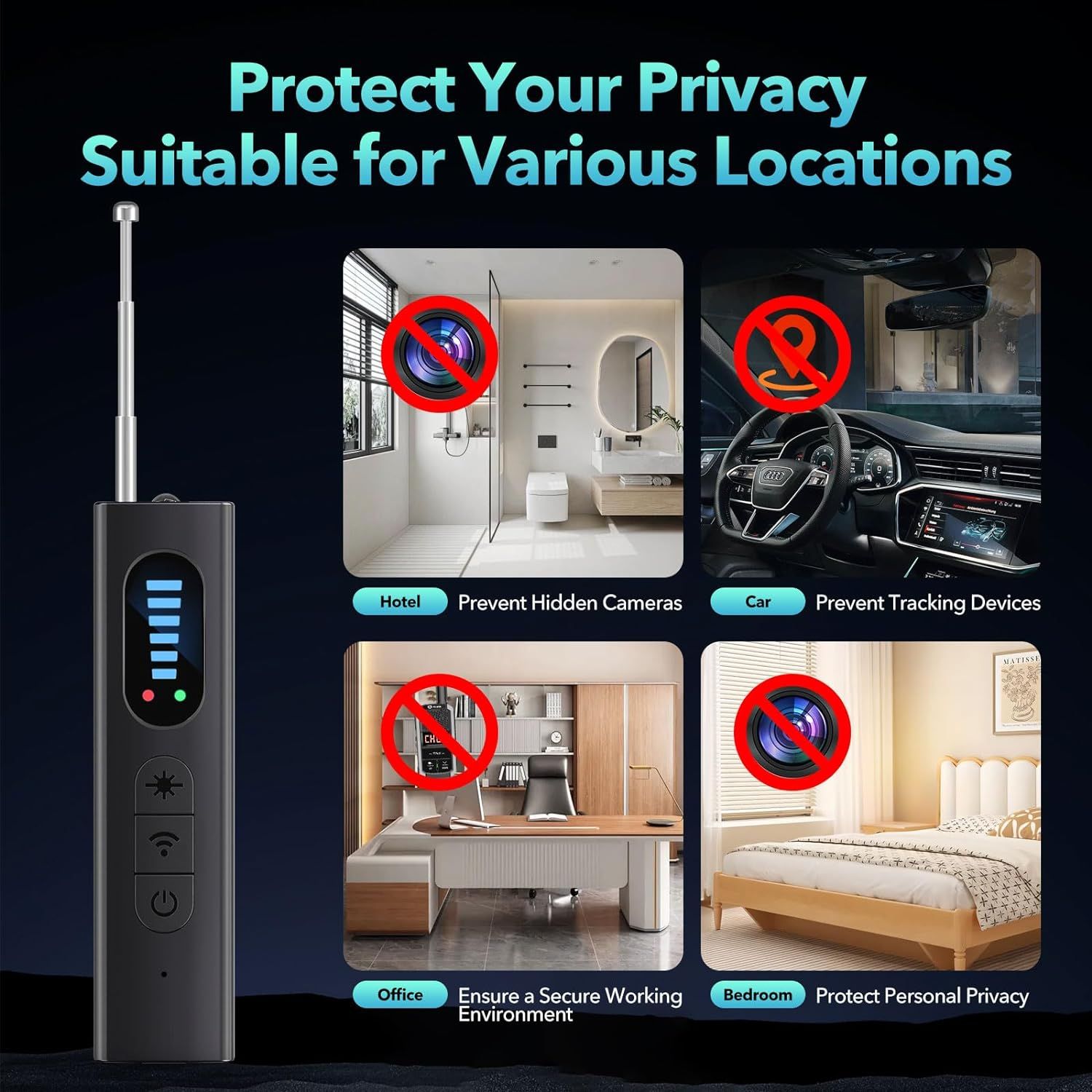 SpyGuard™ Hidden Camera Detector – Protect Your Privacy Anytime, Anywhere!