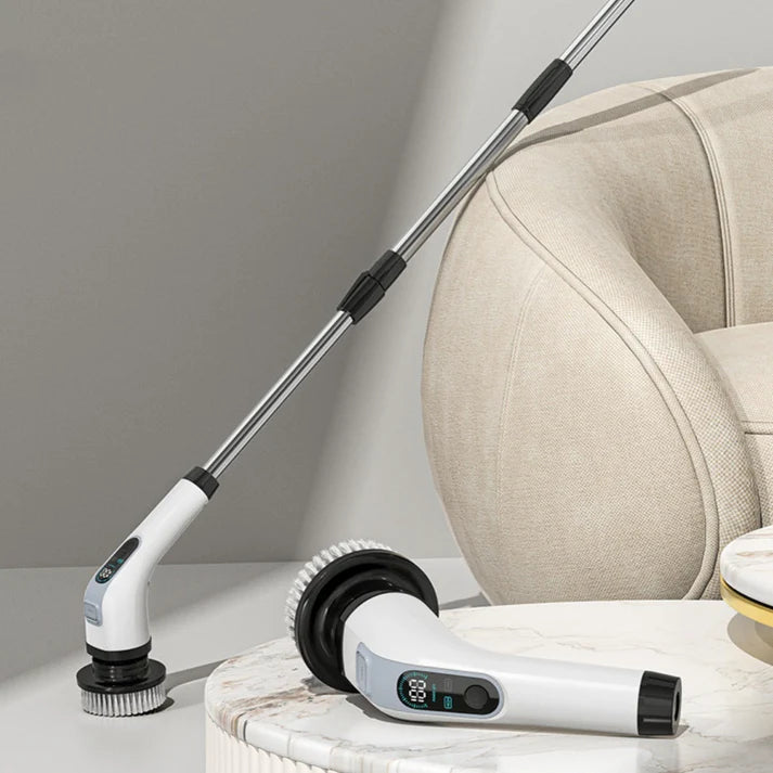 🧽 Electric Spin Scrubber – Cordless Power Scrubber with 9 Replaceable Brush Heads & Extendable Handle