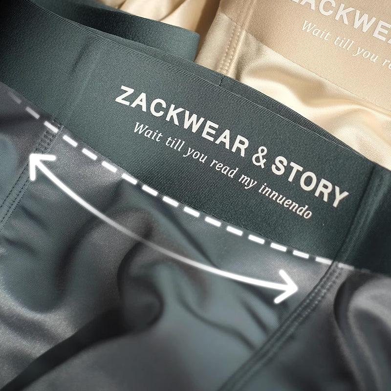 Men's Luxury Glossy High Stretch Boxer Briefs 3-Pack Set