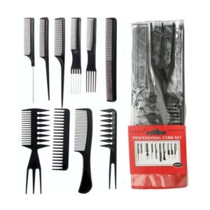 Professional Salon Hair Comb Set – Pack of 10